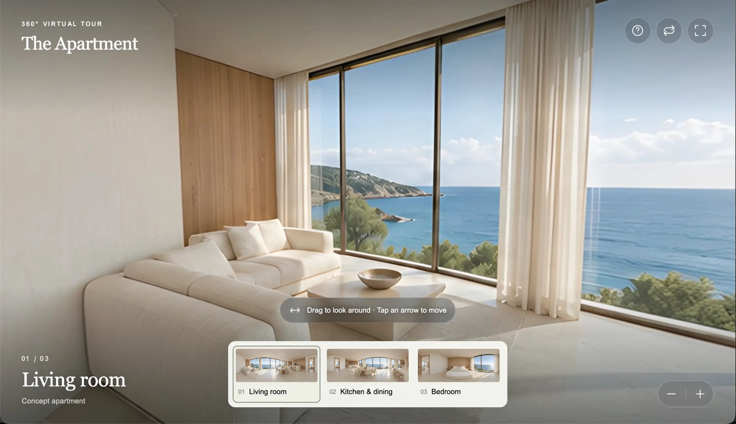 Visite virtuelle à 360° d’un intérieur, par Nortrade